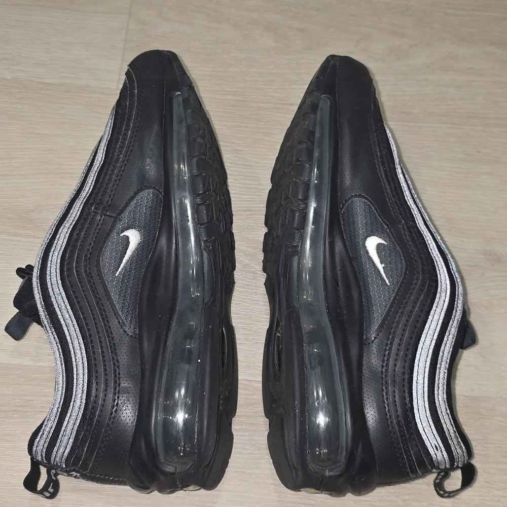 Nike Air Max 97 All Black‎ Sneakers Size 7Y Shoes